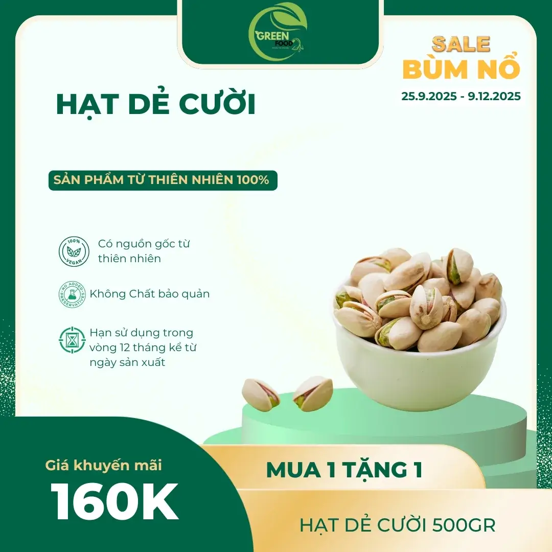 Hạt Dẻ Cười Tách Vỏ – Ăn Liền, Giòn Bùi Tự Nhiên