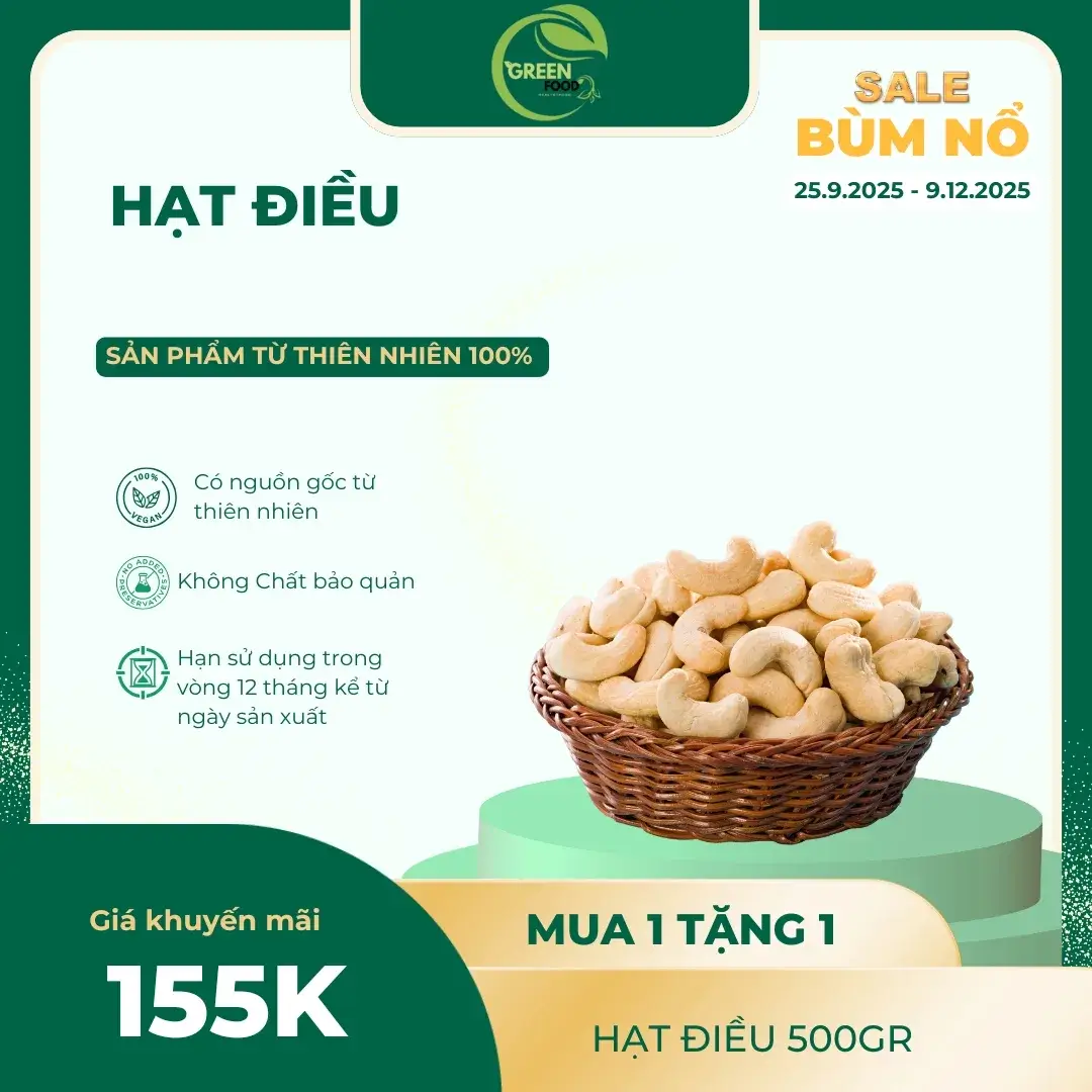 Hạt Điều Vị Tự Nhiên